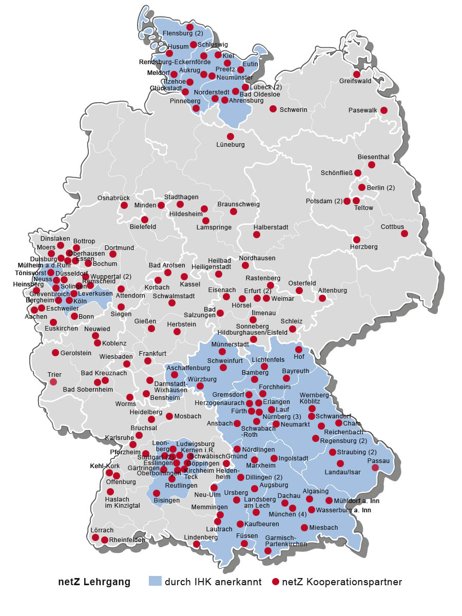Karte netz-Partner